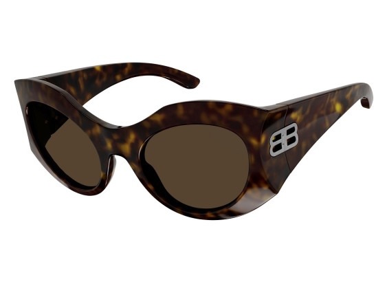 Balenciaga BB0256S 002 Havana/Brown
