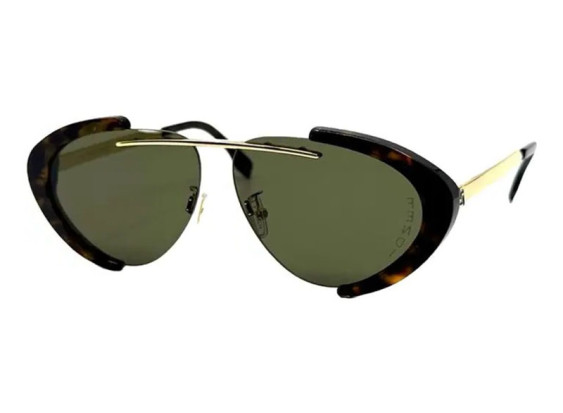 Fendi FE40042U 52N Dark Havana/Gold/Green