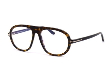 Tom Ford FT5755-B 052 Dark Havana/Clear Blue Light Block  55mm