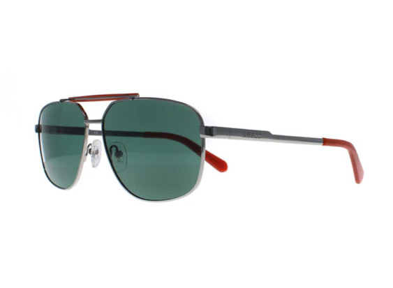 Guess GU00054 08N Shiny Gunmetal/Green