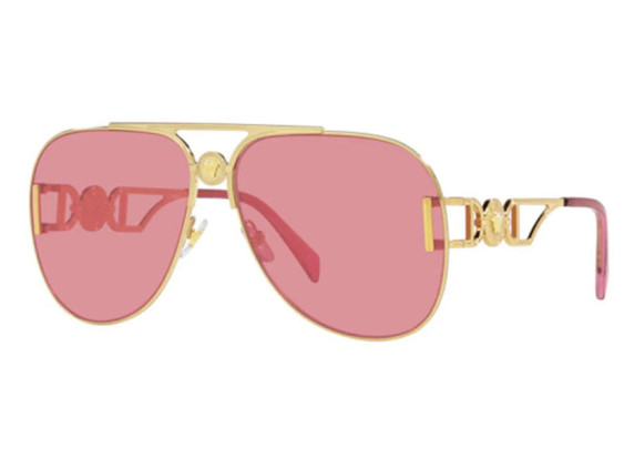 Versace VE2255 1002A4 Gold/Pink Mirror Internal Silver