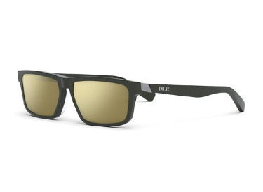 Dior DIORIDER S2U 55F8 Dark Forest Green/Brown Gold Mirror