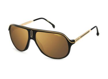 Carrera SAFARI65/N 02M2 YL Black/Gold/Brown with Gold Mirror Polarized