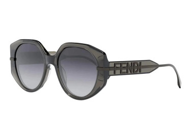 Fendi FE40083U 20B Shiny Grey/Gradient Smoke