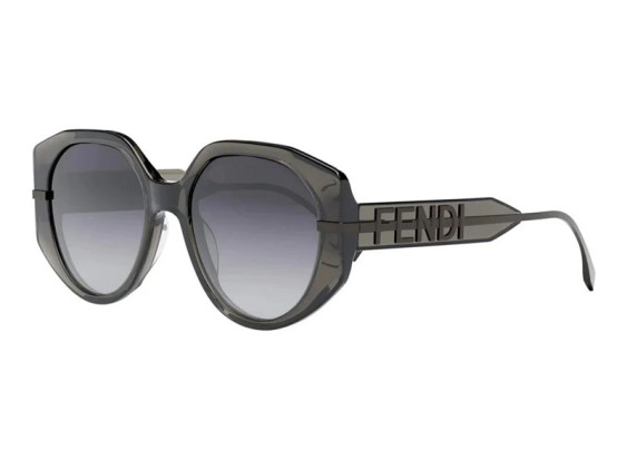 Fendi FE40083U 20B Shiny Grey/Gradient Smoke