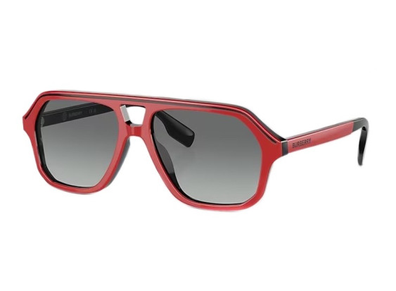 Burberry JB4340 396311 Red/Black/Grey Gradient