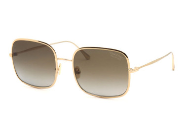 Tom Ford FT0865 28H Shiny Rose Gold/Brown Gradient Polarized