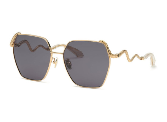 Roberto Cavalli SRC035M 0300 Shiny Rose Gold/Purple Grey