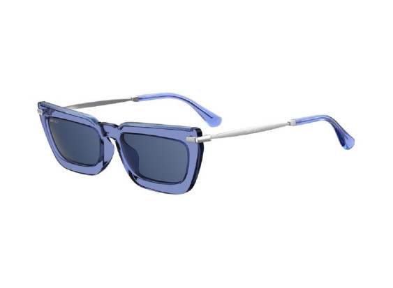 Jimmy Choo VELA/G/S JOJ/KU Transparent Blue/Navy Blue