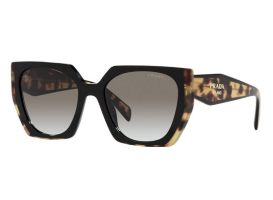 Prada PR15WSF 3890A7 Black/Medium Havana/Grey Gradient