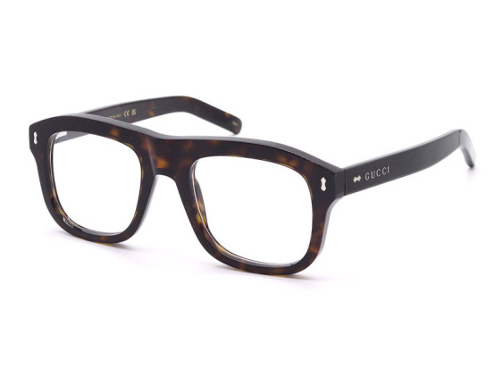 Gucci GG1712S 002 Dark Havana/Clear/Dark Green Clip-On 52mm