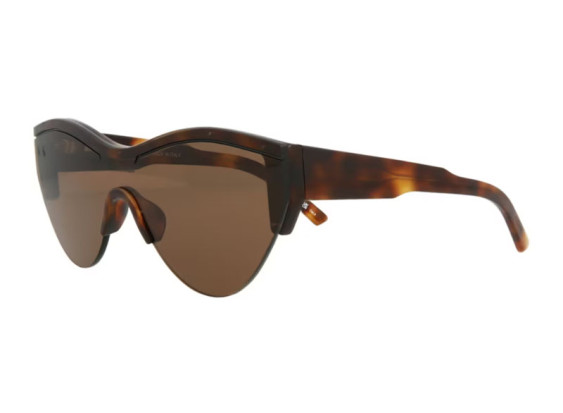 Balenciaga BB0004S 007 Shiny Medium Havana/Brown