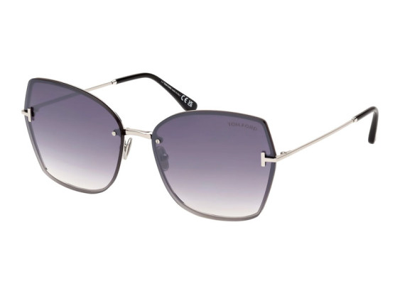 Tom Ford FT1107 16C Shiny Palladium/Smoke Mirror