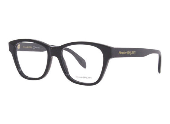 Alexander McQueen AM0306O 001 Shiny Black 52mm