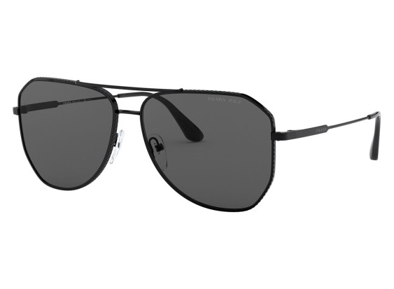 Prada PR63XS 1AB08G Black/Grey Polarized 58mm