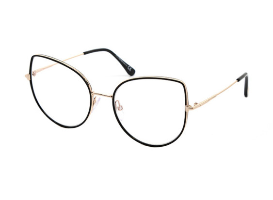 Tom Ford FT5614-B 001 Black/Gold/Clear Blue Light Block 55mm