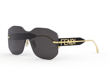 Fendi FE40067U 30A Transparent Light Grey/Gold/Smoke