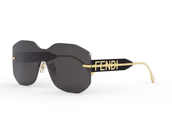 Fendi FE40067U 30A Transparent Light Grey/Gold/Smoke