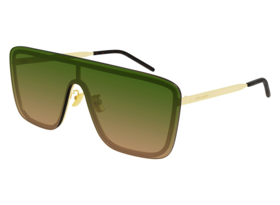Saint Laurent SL364MASK 007 Gold/Green