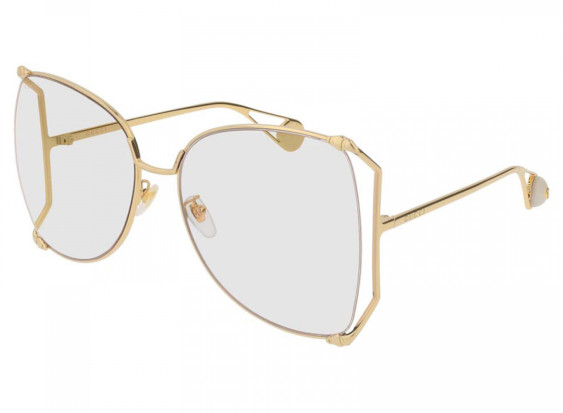 Gucci GG0252S 001 Gold/Transparent