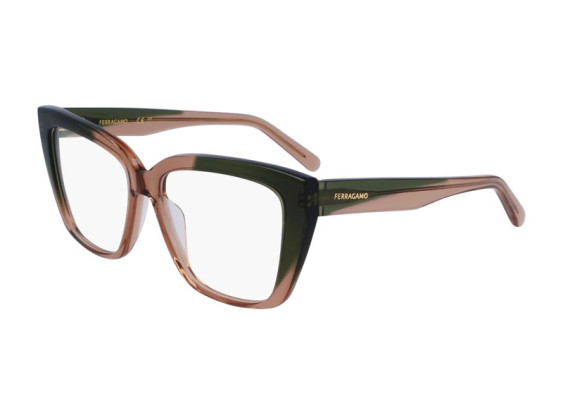 Salvatore Ferragamo SF2939N 326 Transparent Khaki/Light Brown 54mm