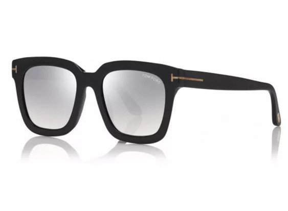 Tom Ford FT0690 01C Black/Silver Mirror