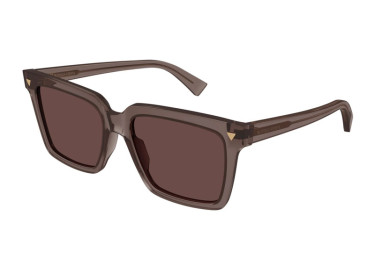 Bottega Veneta BV1254S 003 Transparent Brown/Red