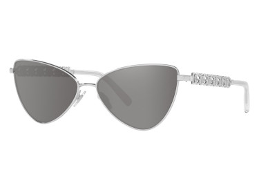 Dolce & Gabbana DG2290 05/6G Shiny Silver/Light Grey Mirror Silver