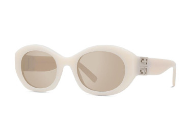 Givenchy GV40091F 25G Shiny Ivory/Brown with Silver Mirror