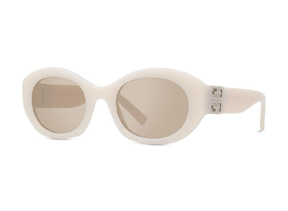 Givenchy GV40091F 25G Shiny Ivory/Brown with Silver Mirror