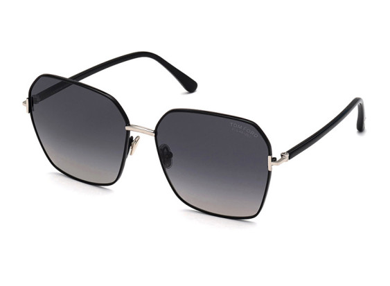 Tom Ford FT0839 01D Shiny Black/Smoke Gradient Polarized