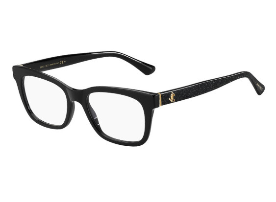 Jimmy Choo JC277 0NS8 00 Shiny Black/Black Glitter 50mm