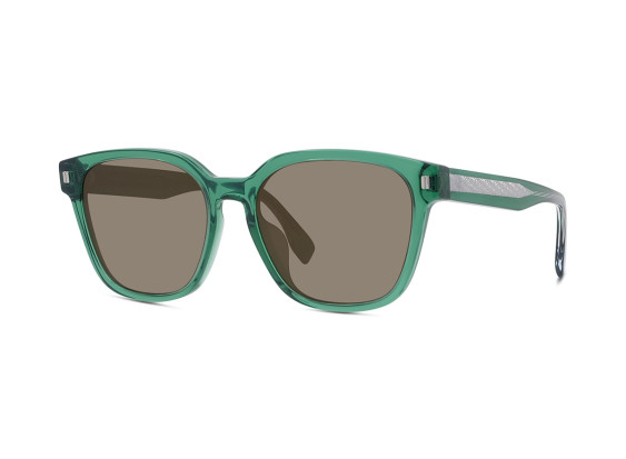 Fendi FE40001U 93Q Transparent Green/Dark Green with Gold Flash