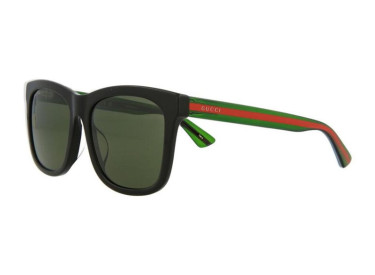 Gucci GG0057SKN 002 Black/Green/Green