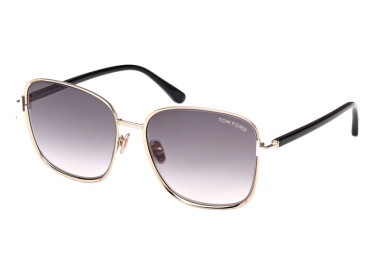 Tom Ford FT1029 28B Shiny Rose Gold/Smoke Gradient