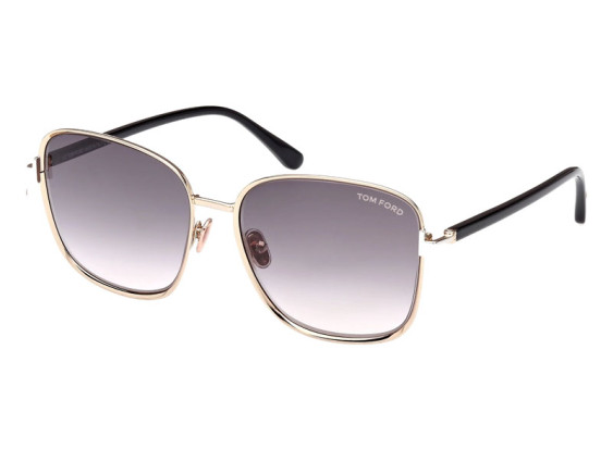 Tom Ford FT1029 28B Shiny Rose Gold/Smoke Gradient