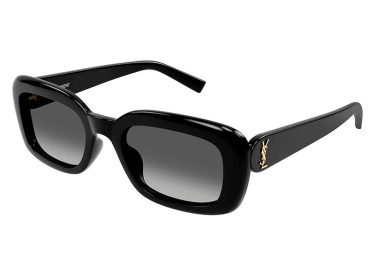 Saint Laurent SLM130 002 Shiny Black/Gray Gradient