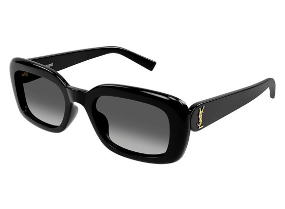Saint Laurent SLM130 002 Shiny Black/Gray Gradient