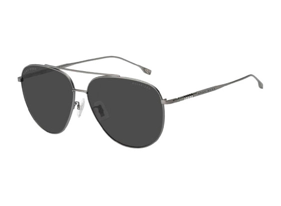 Hugo Boss BOSS 1296/F/S 0R80 M9 Matte Dark Ruthenium/Grey Polarized