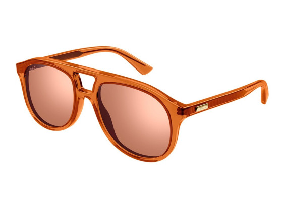 Gucci GG1320S 002 Transparent Rust/Orange Flash