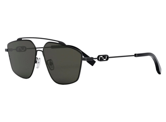Fendi FE40079U 12A Black Ruthenium/Smoke