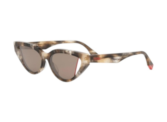 Fendi FE40009I 56E Shiny Havana/Brown