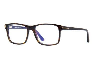 Tom Ford FT5682-B 052 Dark Havana/Clear Blue Light Block with Magnetic Clip-On Brown 54mm