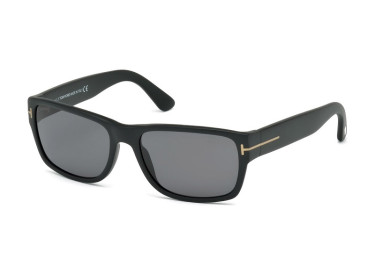 Tom Ford FT0445 02D Matte Black/Polarized Smoke 58mm