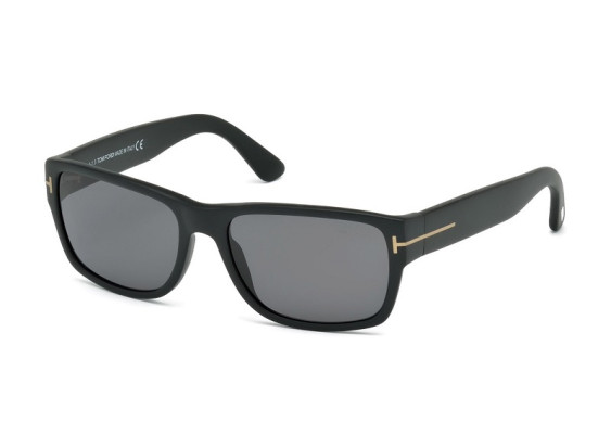 Tom Ford FT0445 02D Matte Black/Polarized Smoke 58mm