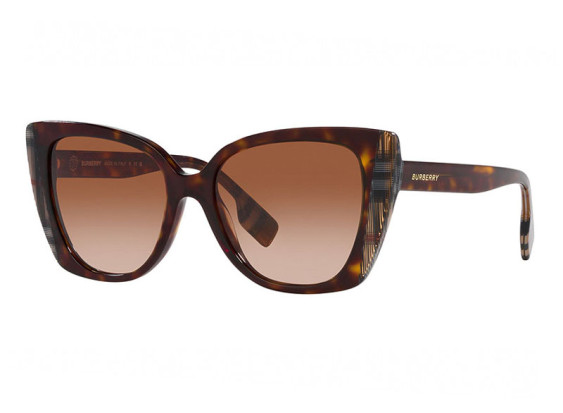 Burberry BE4393F 405313 Dark Havana/Check Brown/Brown Gradient