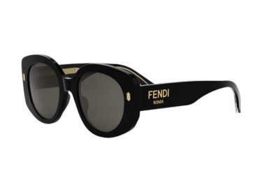 Fendi FE40137F 01A ROMA Shiny Black/Grey