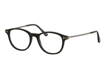 Tom Ford FT5553-B 001 Shiny Black/Shiny Dark Gunmetal 50mm