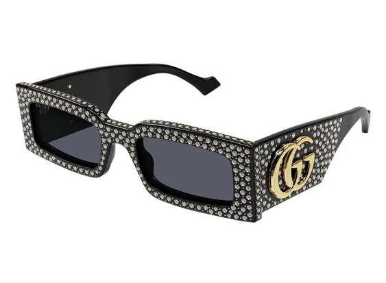 Gucci GG1425S 005 Black With Strass And Studs/Grey
