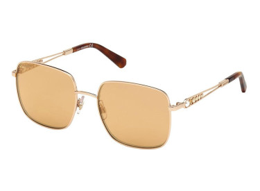 Swarovski SK0263 28G Shiny Rose Gold/Brown Mirror